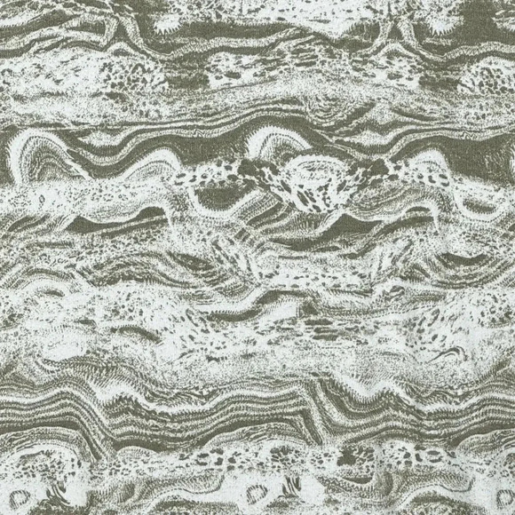 Bay Studio Womens Top Medium Brown Striped Short Sleeve Round Neck Knit - Picture 2 of 5